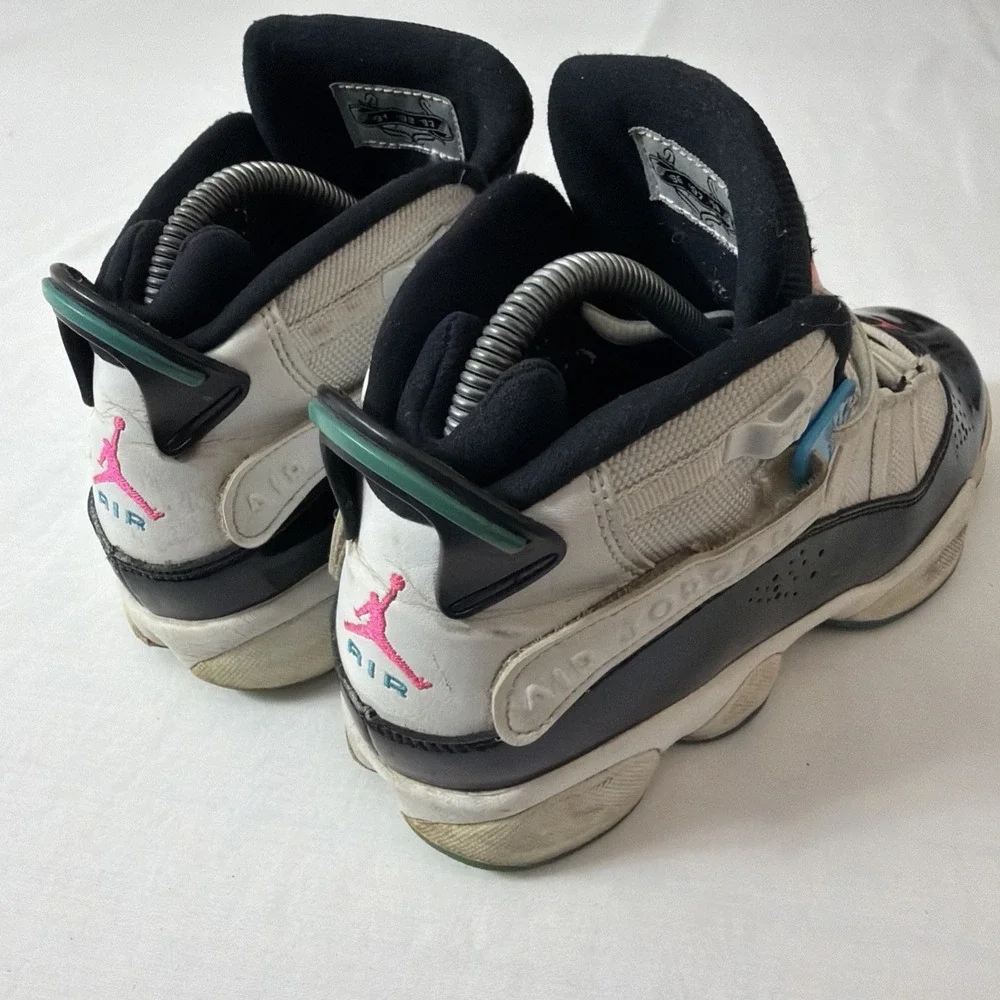 Nike Air Jordan 6 Rings GS PS South Beach 2019 Size 6Y CK0025-100 Kids Shoes Fit